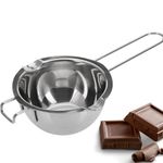 Westmark Double Boiler/Melting Bowl, for Right- and Left-Handed Users, Inner Diameter: 11 cm, Height: Approx. 6 cm, Stainless Steel, Silver, 31492270