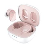 HTC True Wireless Earbuds 7 Bluetooth 5.3, in-Ear Stereo Headphones 45ms Ultra-Low Latency Noise Cancellation for Gaming, Running - Fast Charging/22H Playtime/Dual Modes/IPX4 Waterproof -Pink