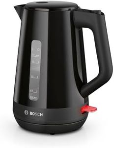 Bosch MyMoment Delight TWK1M123GB Electric Kettle with 1.7 L Capacity and Fast Boil, Integrated Limescale Filter, Cord Storage in Black