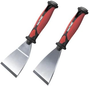 HAUTMEC Pack of 2 Putty Knife Scraper, Scraper, Paint knife, Caulk Removal Tool, Painters Tool, Paint Can Opener, Paint Remover for Wood, Wallpaper Scraper, Painting Tool HT0061-PT