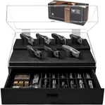 Display Your Knife Collection with The Armory Pro – Premium Pocket Knife Display Case for 20-30 Knives for Men – Easy Access & Huge Drawer – Wooden Pocket Knife Holder