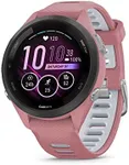 Garmin Forerunner 265S Running Smartwatch, Colorful AMOLED Display, Training Metrics and Recovery Insights, Light Pink and Powder Gray