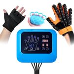 BAUSATZ Rehabilitation Robotic Gloves for Stroke Recovery-Multiple Training Modes，Custom Settings Finger Rehab Trainer ，Stroke Recovery Equipment (Right Hand-Large)