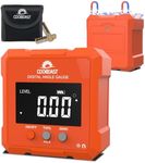 Coobeast Digital Angle Finder, Digital Level Angle Gauge with Backlight & Magnetic Base Compact Digital Protractor Angle Measuring Tool Inclinometer for Woodworking Construction Table Saw Gift for Men