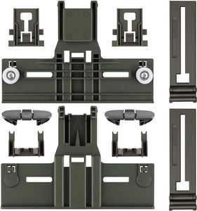 Upgraded W10350376 W10350374 Dishwasher Top Rack Parts For Kenmore/Kitchenaid Dishwasher Parts Upper Rack, W10195840 W10712394 Dishwasher Rack Parts For Whirlpool Dishwasher Top Rack Parts(10 Packs)