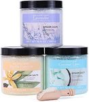 Bath Salt Gift Set Spa Luxury Epsom Salt Bath Salt 3 Essential Oils for Alkaline Bath, Foot Bath, Bath Crystals for Women - Pack of 3 480 g Gifts for Christmas