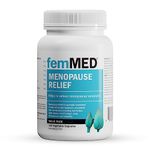 femMED Menopause Relief - Menopause Supplements for Women with Black Cohosh to Safely Help Relieve 12 Menopausal Symptoms: Hot Flashes, Night Sweats, Irritability, Mood Swings, Sleep Disturbances, Low Energy & More Formulated by Canadian Doctors (120 Caps - 60 Day Supply)