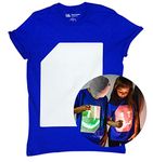 Illuminated Apparel Interactive Glow in The Dark T-Shirt Royal Blue Green (12-14 Years)