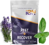 iON Rest + Recover Bath Soak w/Lavender + Melatonin | Rest and Recover with Valerian Root, Frankincense, Magnesium 16 Oz | Crafted for Athletes