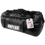 UNPLUG Ultimate Adventure Bag | 1680D Heavy Duty Waterproof Duffle Bag |Waterproof Duffel Bag for Camping, Motorcycle Dry Bag, Hunting Bag | Adventure Sports Bag | Waterproof Bag (BlackOps, 65L)