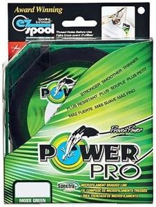 POWER PRO Spectra Fiber Braided Fishing Line, Moss Green, 300YD/65LB