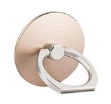 KolorFish Cell Phone Finger Stand, 360°Rotation Phone Ring Stand Holder, Kickstand Hand Finger Grip (Universal) Round Gold