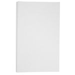 JAM PAPER Vellum Bristol 67lb Cardstock - 215.9 x 355.6 mm (8 1/2" x 14") Legal Coverstock - White - 50 Sheets/Pack