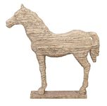 Deco 79 Sculpture, 19 in x 12 in, Beige