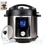 SOLARA Magic Pot, Insta Pot Electric Pressure Cooker, 6 Litres, 7-in-1 Functions, One Touch Cooking, 17 Preset Options, 1000 Watts, Rice Cooker, Slow Cooker, Steamer, Saute, Yogurt Maker