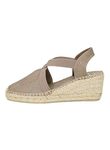 Toni Pons Women's cotton espadrille - TER - Taupe, 6 UK - 39 EU