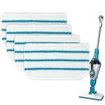 Steam Mop Pads Replacement Compatible with Black+Decker Steam Mop SM1600, SM1610, SM1620, HSM13E1, HSMC1300FX, HSMC1321, HSMC1361SG Cleaner Black and Decker Steam Mop Replace Pads for Floor Cleaning