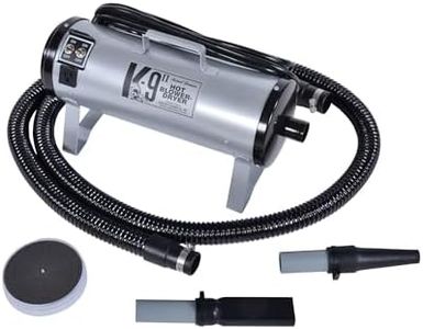 Electric Cleaner Company ECC K9 II Dog Blow Dryer, Silver - Heavy Duty Durable Design with High Performance for Professional Grooming and Pet Owners at Home