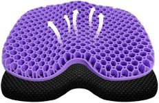 ohaayoo Kayak Seat Cushion, Thicken Anti Slip Waterproof Gel Kayak Seat, Portable Canoe Rowing Rubber Dinghy Pad for Stadium Sit in Kayak Inflatable Fishing Kayak Canoe Kayak Accessories(Purple)