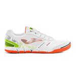 Joma Mens Mundial Leather Indoor Football Trainers White/Fluorange 10.5 UK