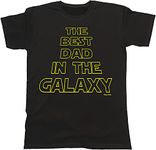 buzz shirts The Best Dad in The Galaxy, Mens Organic Cotton Fathers Themed T-Shirt Black