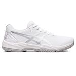 ASICS Women's GEL-GAME 9 Tennis Shoes, 8, WHITE/PURE Silver