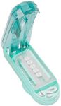 Pill Cutter Splitter for Small and Tiny Pills, Pill Splitter Accurately Cuts Multiple Pills at Once for Large and Small Pill, Sharp Blade with Safety Guard (Green)
