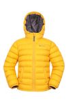 Mountain Warehouse Seasons Padded Kids Jacket - Water Resistant & Lightweight Insulated Rain Coat for Boys & Girls - Great for Spring Summer, School or Travelling Yellow 9-10 Years