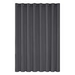 Deconovo Super Soft Window Treatment Eyelet Thermal Insulated Wide Width Blackout Curtain for Kidsroom 100 x 95 Inch Dark Grey 1 Panel