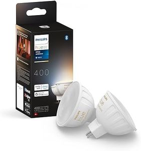 Philips Hue White Ambiance, ampoule connectée MR16, compatible Bluetooth, lot de 2, fonctionne avec Alexa, Google Assistant et Apple Homekit