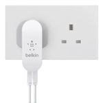 Belkin F8J107ukWHT Indoor Mobile Device Charger - Grey/White