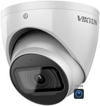 VIKYLIN Starlight 4MP PoE IP Camera, Dome/Turret Secrutiy Camera with 2.8mm Lens, 164ft IR Night Vision, Built-in Mic, Smart Human Vehicle Detection, WDR, SD Card Slot, IP67 Waterproof