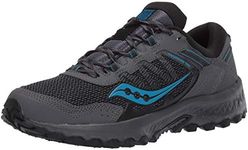 Saucony Men's Versafoam Excursion TR13 Trail Running Shoe, Charcoal/Blue, 12 M US