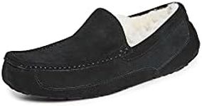 UGG Men's Ascot Slipper, Black, 10 