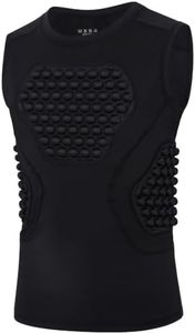 RIKUAOU Youth Football Baseball Chest Protector Padded Compression Shirt
