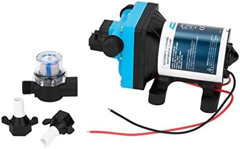 Camco RV/Marine Variable Flow Automatic Demand Diaphragm Water Pump | 12 Volt DC | 3.0 GPM Flow Rate with a 55-PSI Cutoff | Measures 8-inches (L) x 5-inches (W) x 4-3/8-inches (H) | (22491)