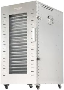 Commercial Food-Dehydrator Machine 22 Trays, Twin 110V Plugs Beef Jerky Maker, 2500W Large Dehydrator for Meat 37.5ft² Fruit Dryer, Stainless Steel Food Dryer for Herbs Mushroom with Silicone Trays