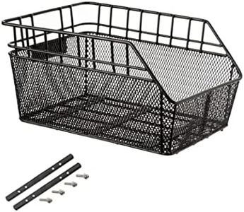 FAST RIDER Fastrider Olav Rear Carrier Bicycle Basket non Detachable - Black -
