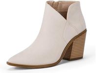 Womens Pointed Toe Ankle Boots Fash