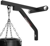 RDX Punch Bag Wall Bracket, 16 Gauge Heavy Duty Iron Hanger, Steel Mount Hanging Stand Fixings D-Shackle, Boxing MMA Kickboxing Muay Thai Punching Training, Rated for 100 lbs, Outdoor Fitness Home Gym