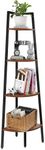 Yoobure 4-Tier Corner Bookshelf wit