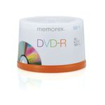 MEMOREX DVD-R 4.7GB 16X PRNTBLE 50 SPNDL