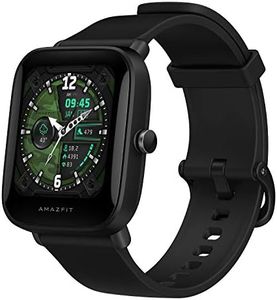 Amazfit Bip U Pro in Black Smartwatch with Alexa Built-In for Men Women, GPS Fitness Tracker with 60+ Sport Modes, Blood Oxygen Heart Rate Sleep Monitor, 5 ATM Waterproof, for iPhone Android Phone