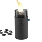 Hotdevil Self-Ignition Indoor/Outdoor Portable Tabletop Fire Pit, Mini Fire Pit for Table Tabletop Fireplace, Tornado Tabletop Fire Pit, Small Propane Fire Pit for Garden Patio Balcony Porch