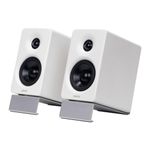 Edifier M60 Compact Desktop Speakers 2.0, for PC/Laptop/Computer, Bluetooth v5.3, USB C & 3.5 mm AUX, Hi-Res Audio Wireless Certified, 66W RMS, for Music and Gaming, Pair with Stands, White