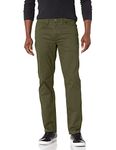 Dockers Men's Straight Fit Jean Cut All Seasons Deep Depths - Green Tech Pants, 34W X 30L