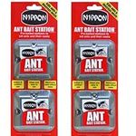 2 x Nippon Ant Bait Station Twin - nippon ant killer Ant Bait Station outdoor, ant nest killer bait stations also use as ant killer indoor, home, garden (ant traps)