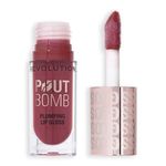 Revolution Beauty, Pout Bomb Plumping Lip Gloss, High-Shine for Glossy, Fuller & Plump Lips with Hyaluronic Acid & Peptides, Vegan & Cruelty-Free, Wild Mauve Pink