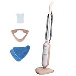 Russell Hobbs Upright Steam Mop, 1.4kW Power, 350ml Water Tank, 30-Second Heat-up, 15-Minute Run-Time, Sealed Hard Floors, Tiles, Vinyl Flooring, Carpets, Rugs in Blush Pink, RHSM1001BP-G