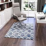 Luxury Office Chair Mat for Carpeted Floor, Desk Chair Mat hardwood floors, 136x100cm Chair Mat Protector Carpet for Home Office, protects floors, anti-skidding, Santiago